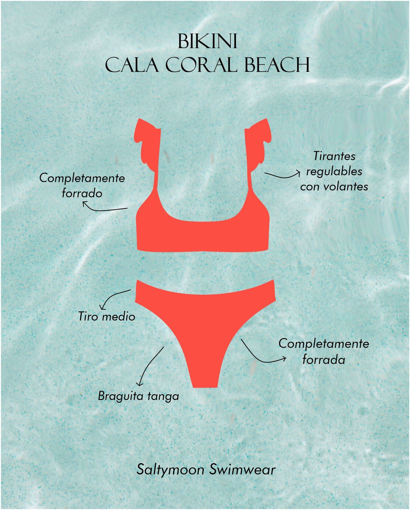 Bikini Cala Coral Beach (Tejido piqué)