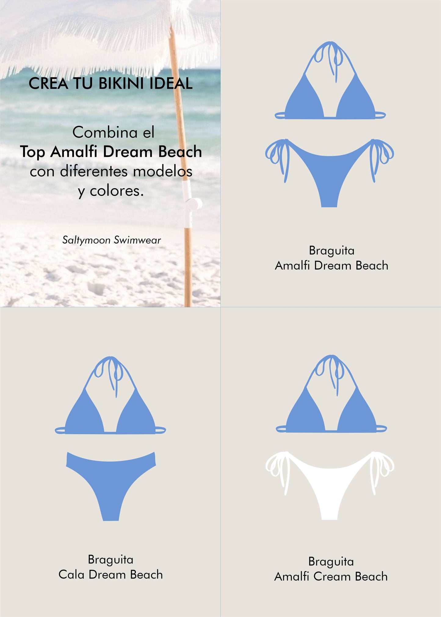 Mix and match top Amalfi Dream Beach - Saltymoon