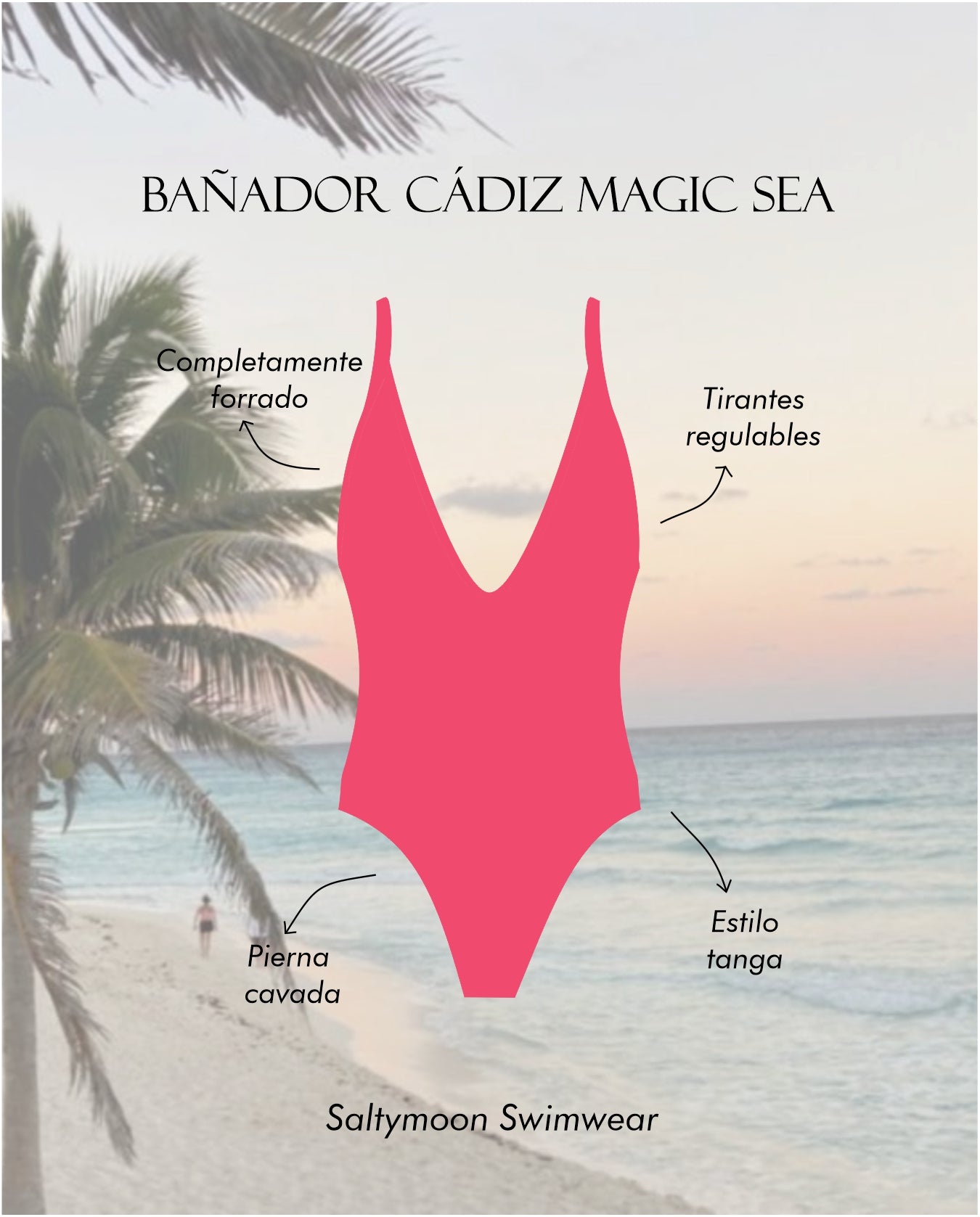 Bañador Cádiz Magic Sea características del diseño - Saltymoon
