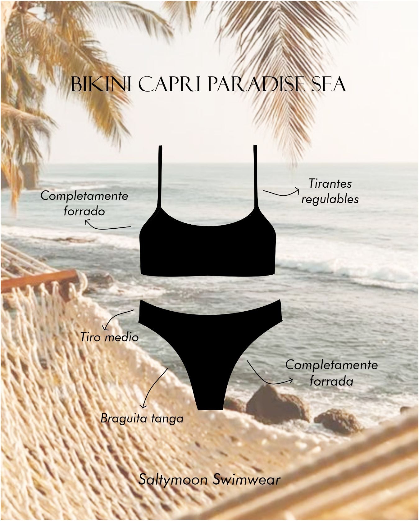 Bikini Capri Paradise Sea detalles del modelo 