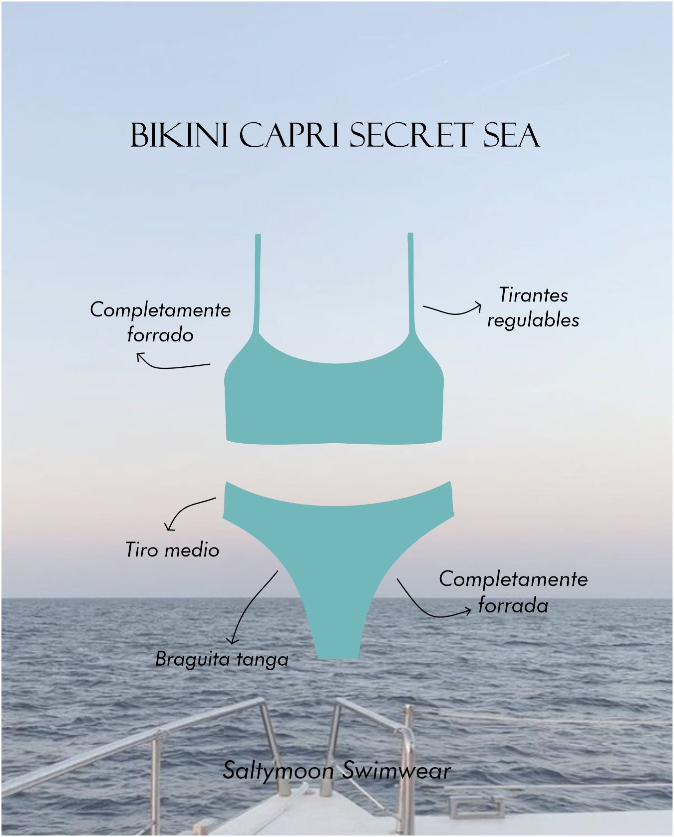 Bikini Capri Secret Sea detalles y características del modelo 