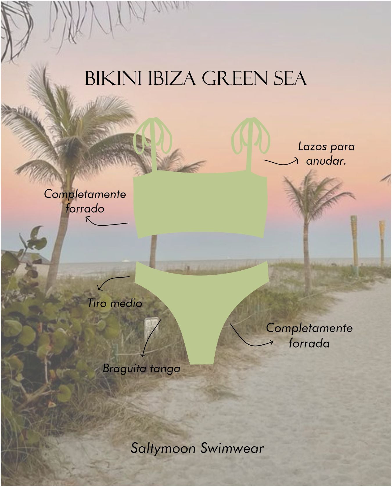 Bikini Ibiza Green Sea características del modelo