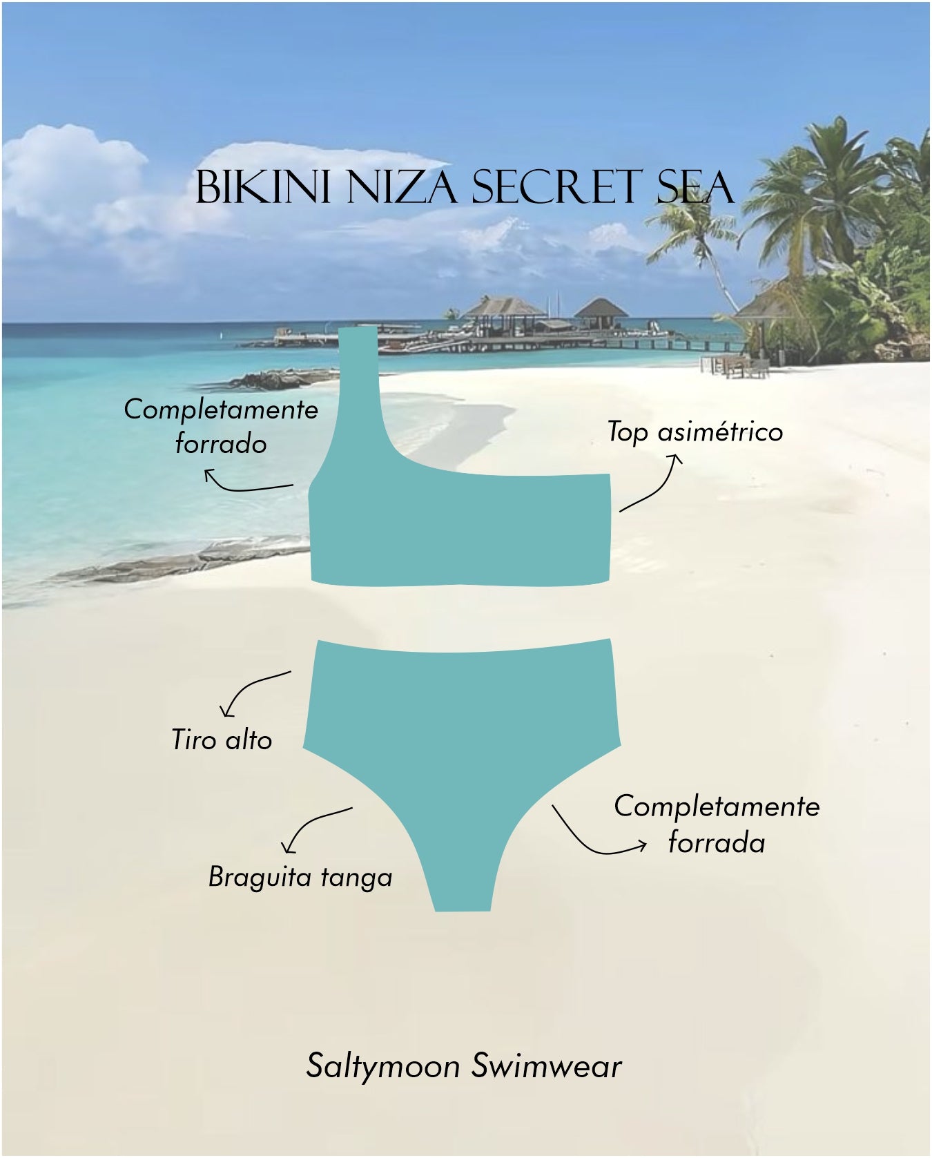 Bikini Niza Secret Sea- detalles del modelo y diseño