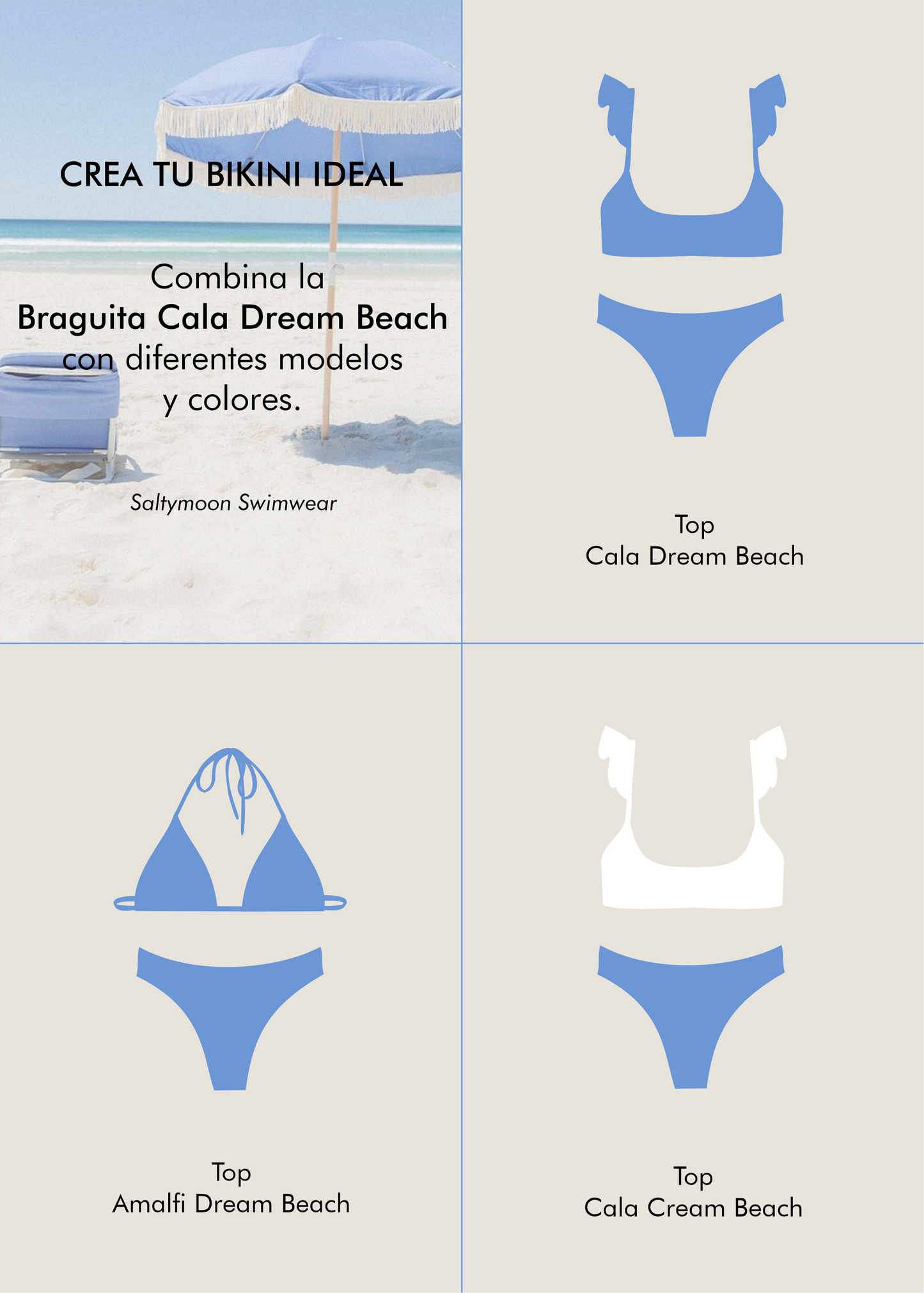 Mix and match braguita cala dream beach - Saltymoon