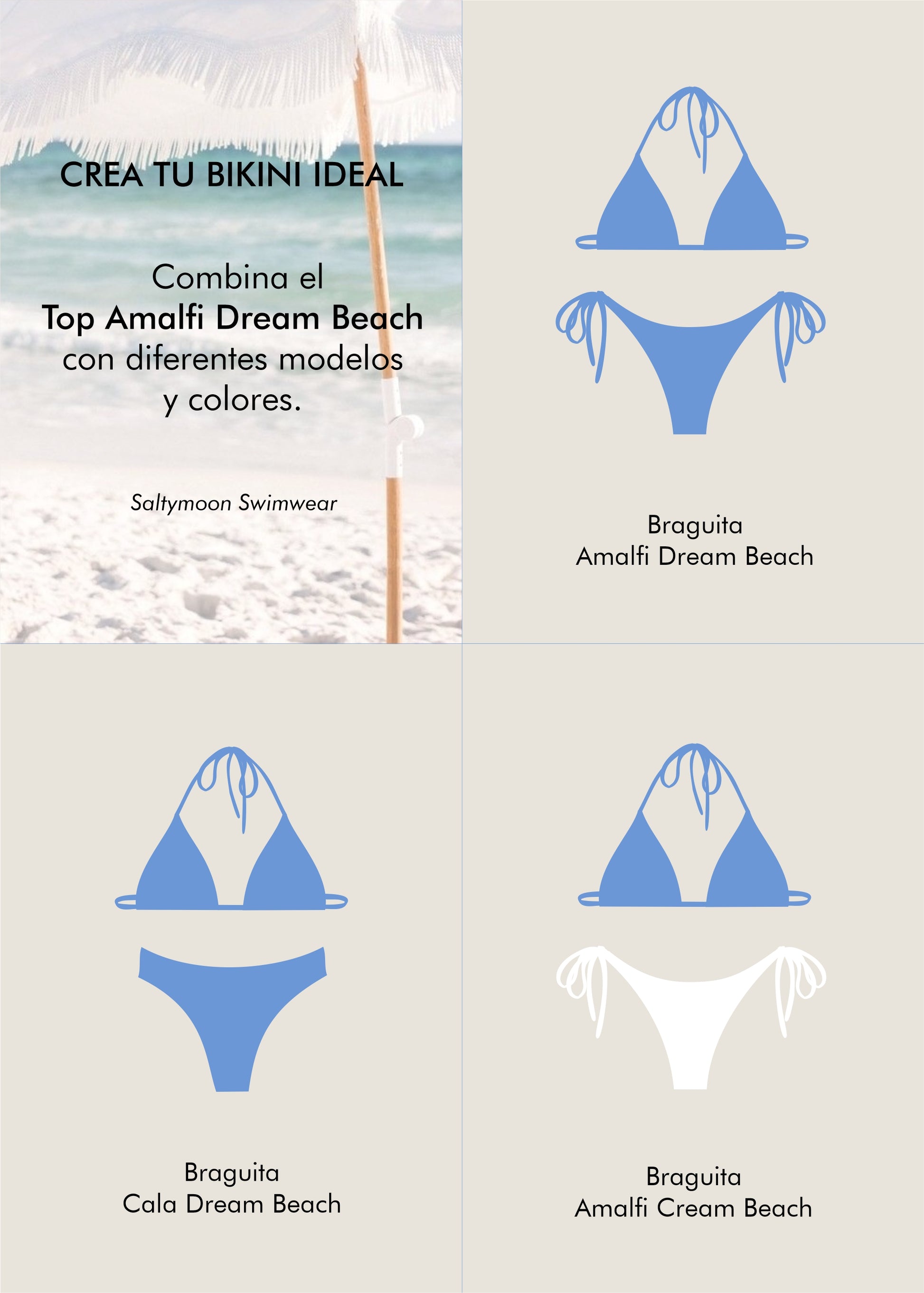 Mix and match top Amalfi Dream Beach - Saltymoon