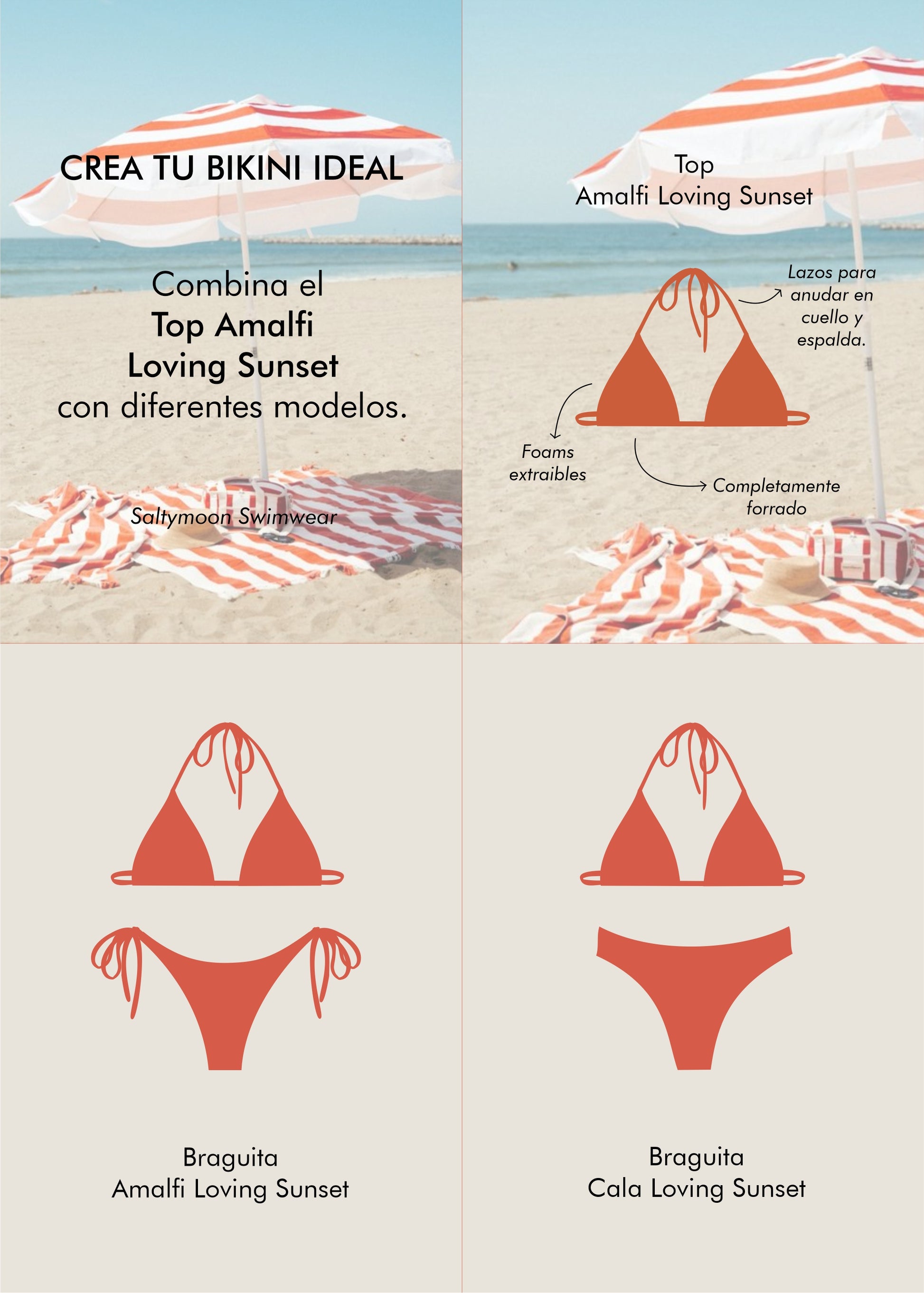 mix and match top amalfi loving sunset  - saltymoon